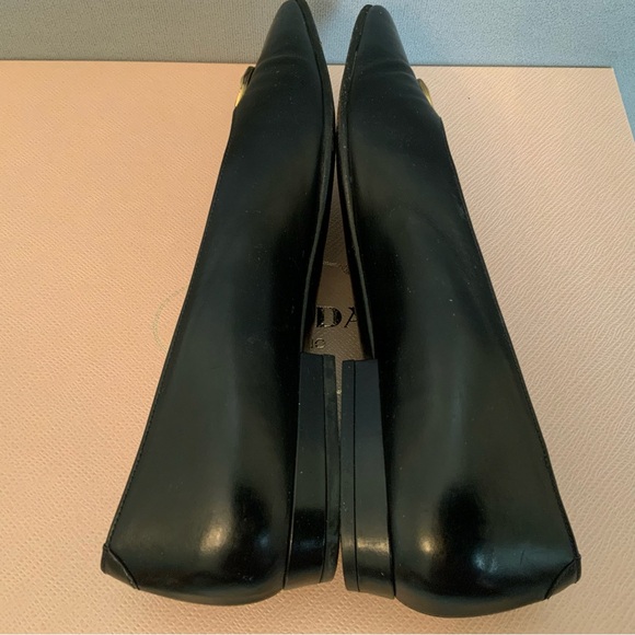 Authentic Celine Paris Leather Flat Loafer Black Rare Vintage Size 5.5 - Picture 11 of 14